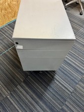 grey 3 drawer office metal under desk drawer storage pedestal