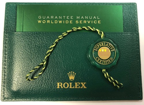 Rolex five year warranty - **,