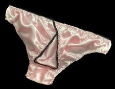 Unisex  REAR Opening Satin Sissy Bikini Panties