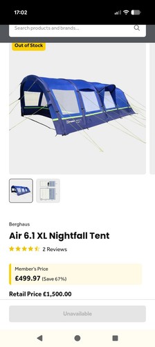 Berghaus air xl nightfall - air, 6.1