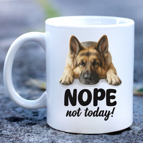 Funny german shepherd dog - dog, mug