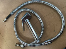 Ibergrif M20282 Toilet Handheld Muslim Shower Chrome Silver 1.2M Hose Pipe -Used