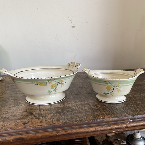 Vintage ceramic woods - ceramic, ivory