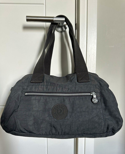 Kipling grey nylon top handle - nylon,