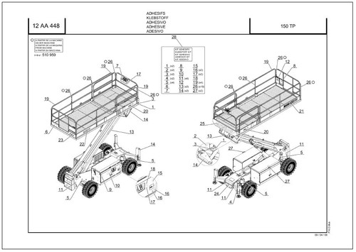 Manitou 150 parts catalog - 150,