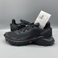 Salomon Alphacross 4 GTX Black Goretex Trail Running Shoes Trainers UK 6.5 EU 40