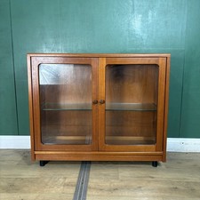 Mid Century Teak G Plan Compact Display Cabinet-Courier Delivery 