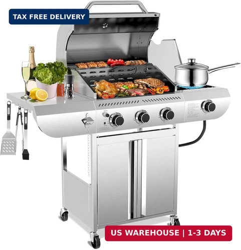 000 btu burner propane - 3-burner,