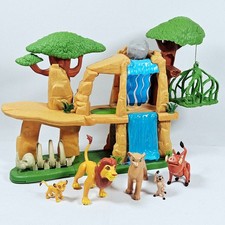 Disney The Lion King Pride Lands Play Set - Figures Toy Bundle - Broken Lift vgc