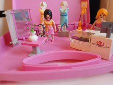 Playmobil 5611 City Life Fashion Boutique Clothes Shop Pink Carry Case