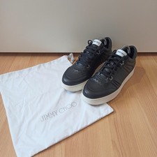 Jimmy Choo Womens Shoes Black White Sneakers Trainers Low Size 41 7