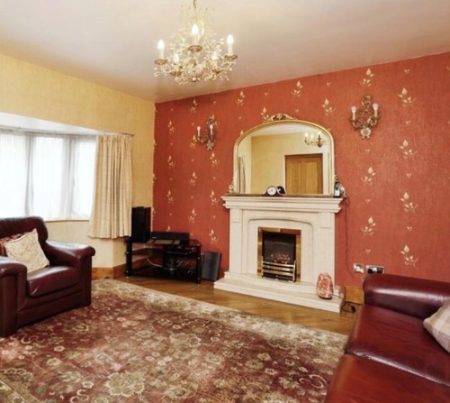 Gas fire hearth and mantel - fire,,