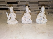 Set of 3 White Porcelain