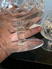 Vintage “Edinburgh Crystal”  pair of brandy glasses boxed pre-owned 