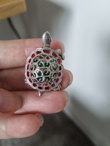 Vintage silver enamel - vintage,