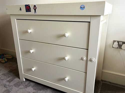 White drawer chest - drawer,
