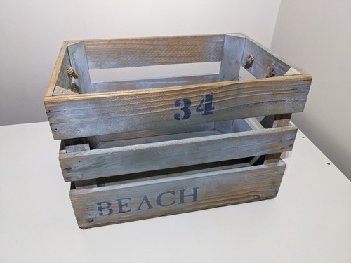Small wooden crate - wooden,