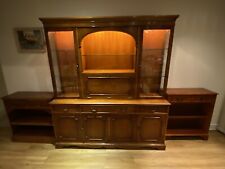 Classic Bradley Yew Display and Drinks Cabinet