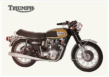 TRIUMPH Poster T150 T150V 1973