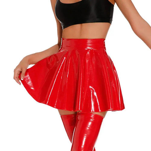 Womens shiny pvc - pvc, leather