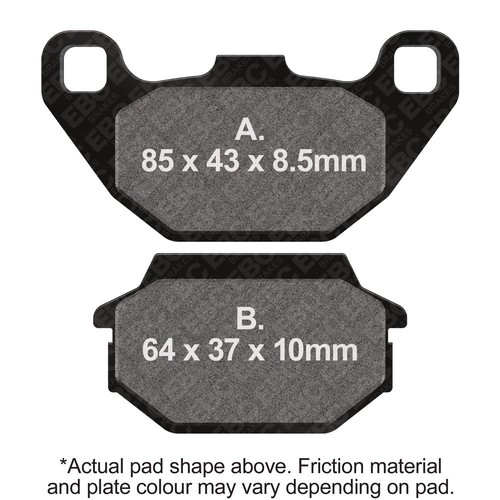 Ebc brake pads fa305 - ebc, rear