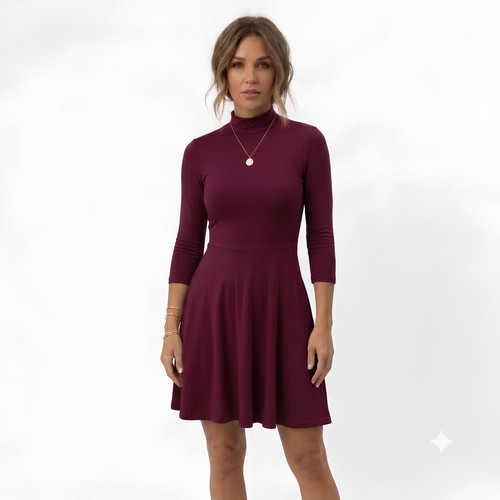 Women turtle neck long - turtle,