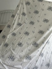 Next Curtains white grey and