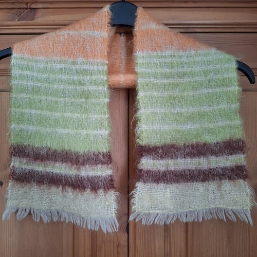 Vintage scarf mohair wool - mohair,