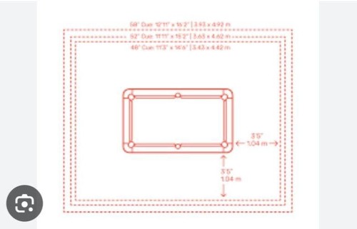 13ft oak dining pool - , table
