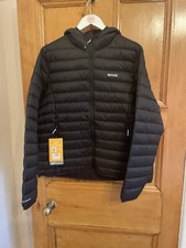 Women’s Regatta Hooded Marizion Baffled Jacket Black Size Uk 20