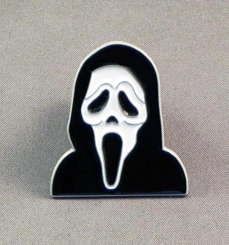 Ghost face enamel - ghost, badge