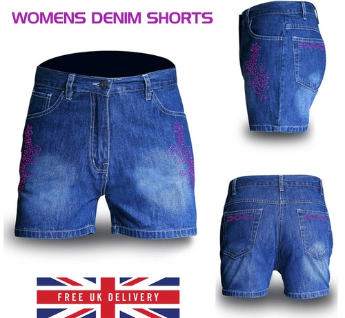 Women denim shorts high - shorts,