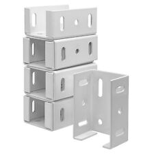 OHIY Aluminum Fence Bracket for Vinyl Fencing fits 2-3/4in Rails 8x Brackets