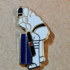 CRICKET PLAYER ENAMEL PIN