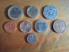 Isle of man IOM coins, £2 £1