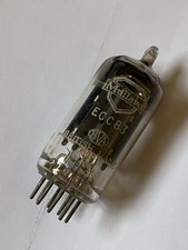MULLARD ,ECC83 Square Getter mC1 VINTAGE VALVE/  TUBE. TESTS GOOD.