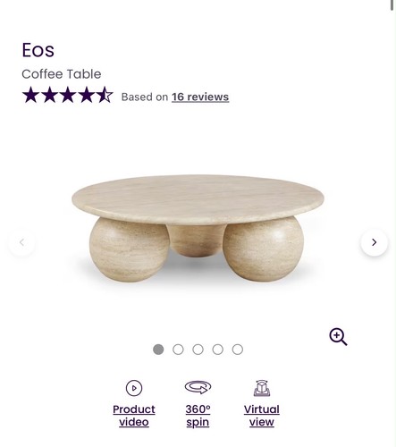 Dfs eos round coffee table - dfs, in