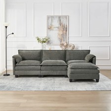 107" L-Shaped Corner Sofa with