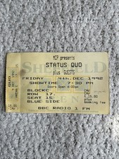 STATUS QUO PLUS GUESTS TICKET