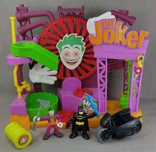 Imaginext DC super friends THE JOKER Laff Factory Fun House & Action Figures