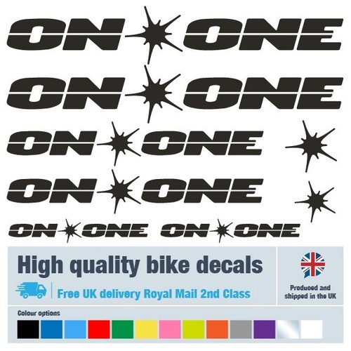 One bike labels - , /