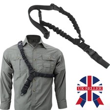 Tactical One Single Point Sling Strap Bungee Rifle Gun Sling with QD Buckle UK