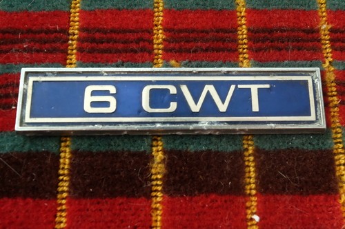 Cwt metal badge - 6, ford