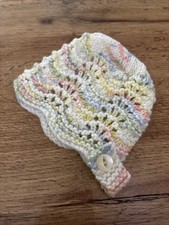 Hand Made Baby Bonnet 0-3