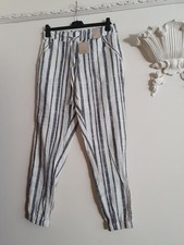 Primark Linen Mix Ivory & Blue