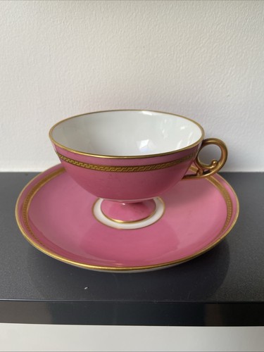 Antique gilded pink - gilded, cup