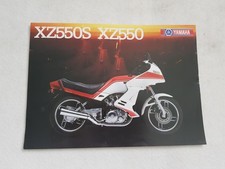 YAMAHA XZ550S/550 Motorcycle Sales Specification Leaflet c1983 #0107641-83GFEI