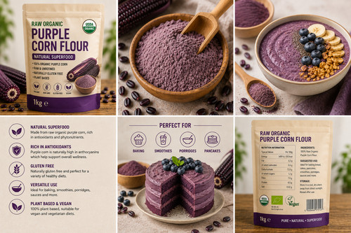 1kg raw organic purple - 1kg,