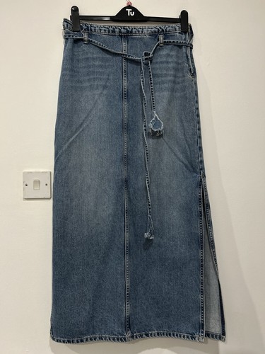 Zara maxi denim skirt - , size