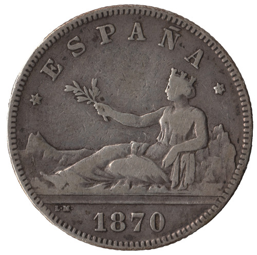 1870 spain pesetas - (74), 2